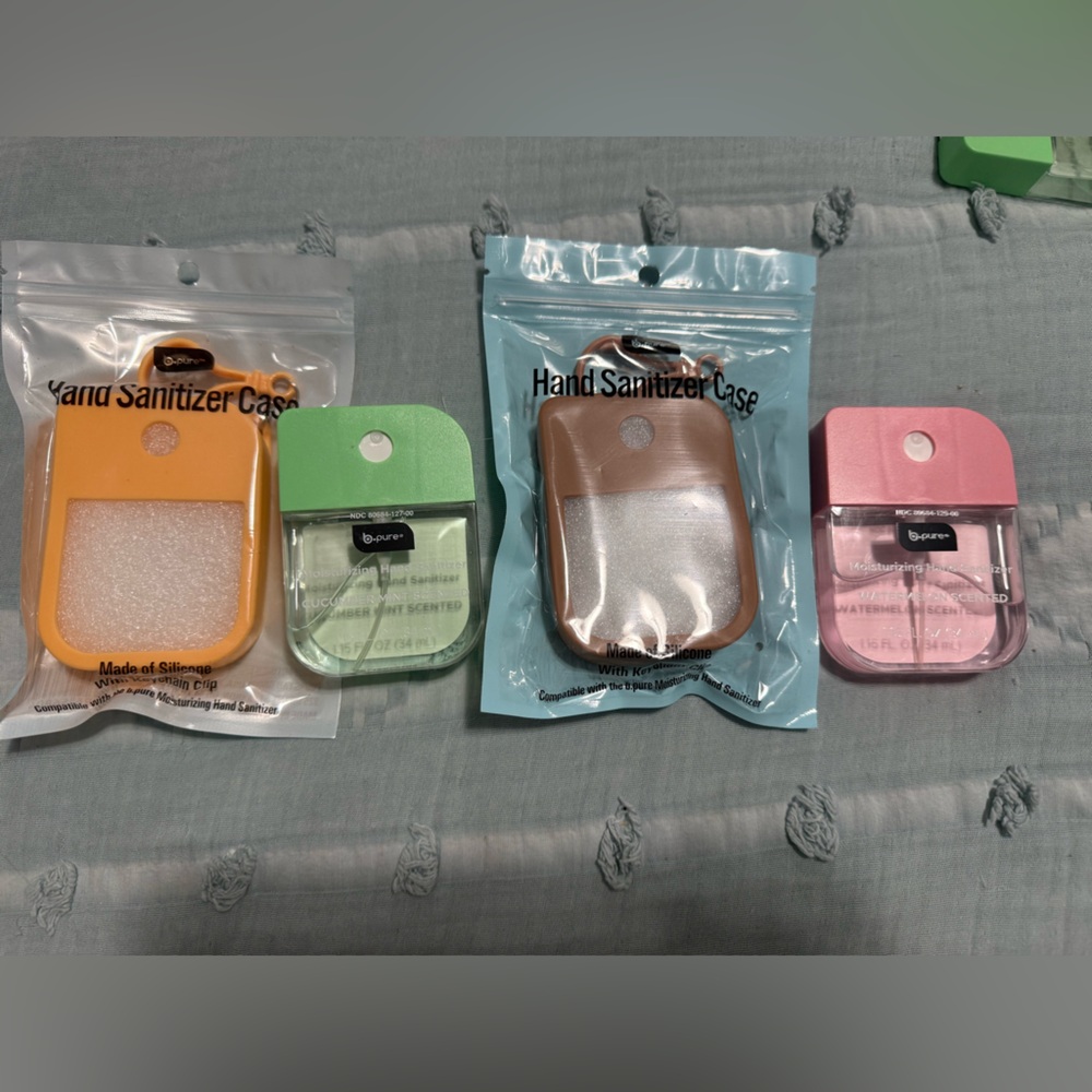 2 Piece Hand Sanitizers With Clip Case